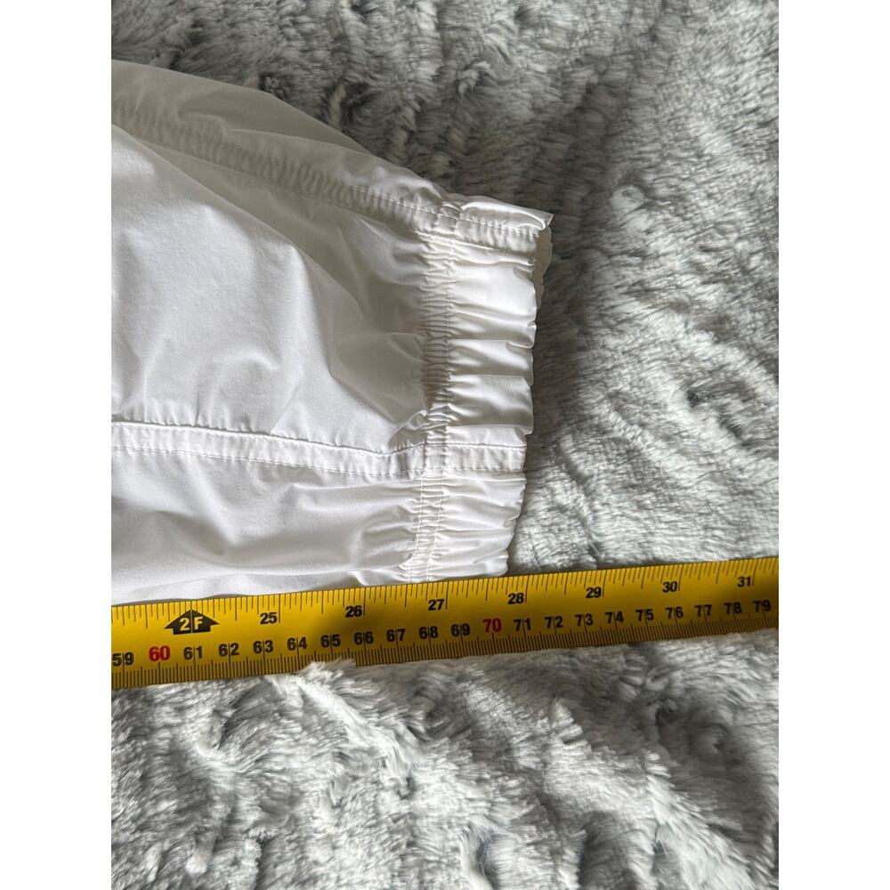 Athleta Parachute Cargo Pant Size 8 White Crinkle Nylon Sporty Chic Y2K Utility - Picture 9 of 9